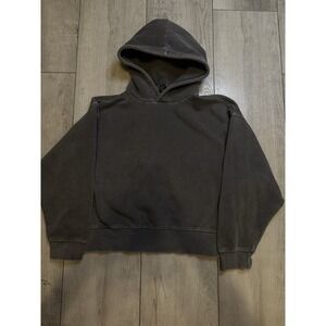 Dark‎ Grey Vintage Wash Hoodie Size M Woman